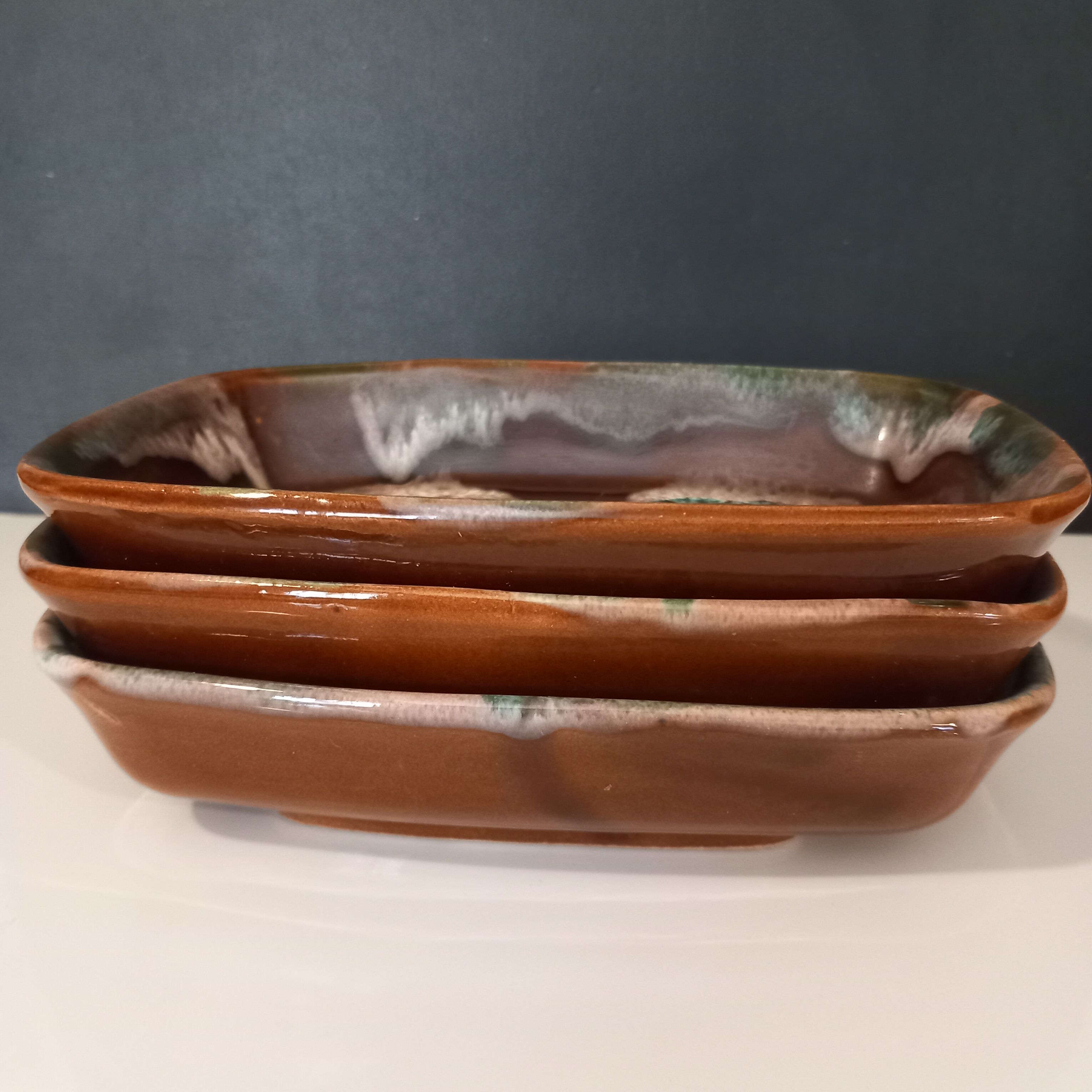 3 small dishes or Vallauris ravioli