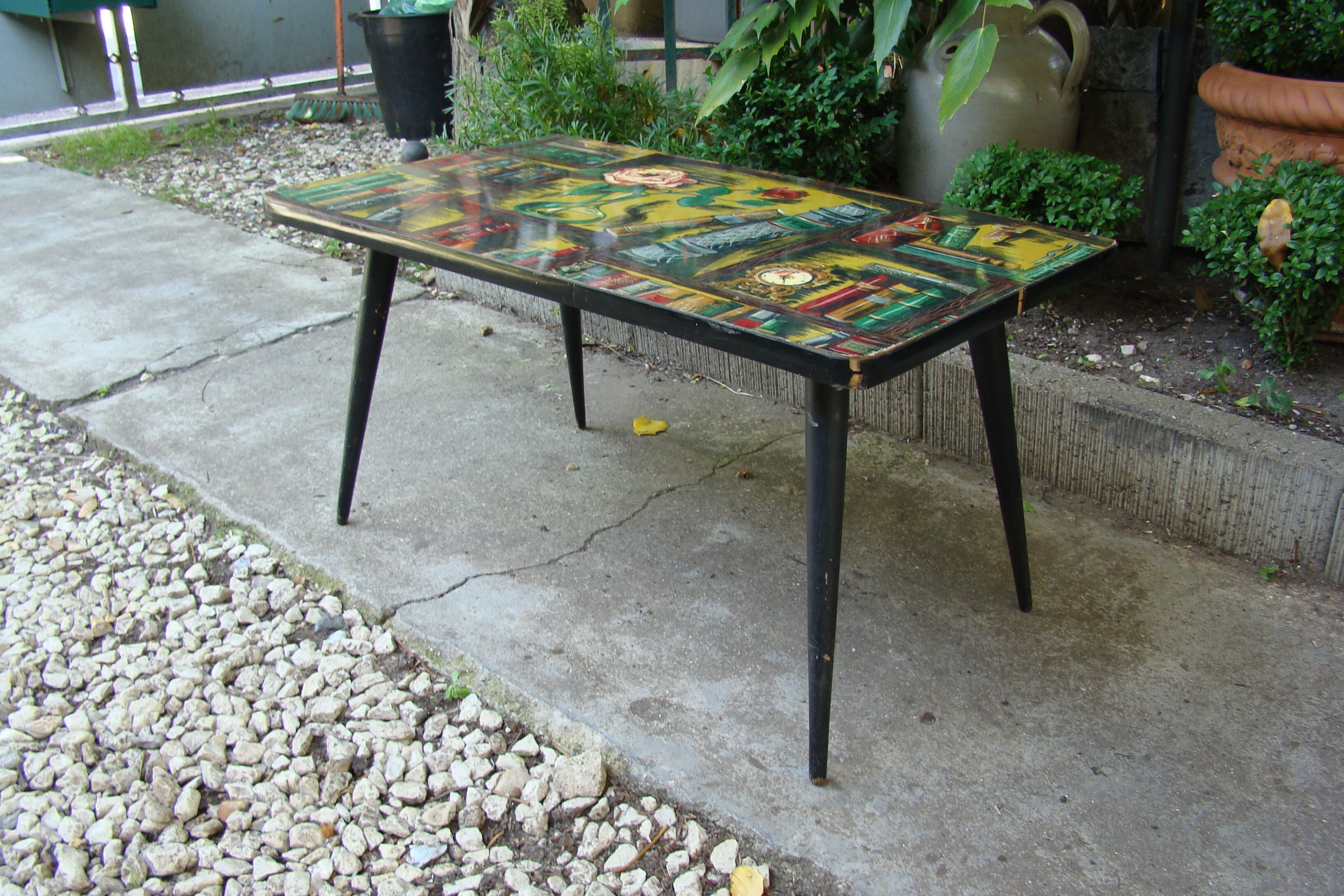 Vintage formica coffee table, 60s