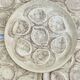 Vintage stoneware oyster plates