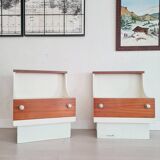Pair of 70s bedside tables