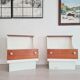 Pair of 70s bedside tables