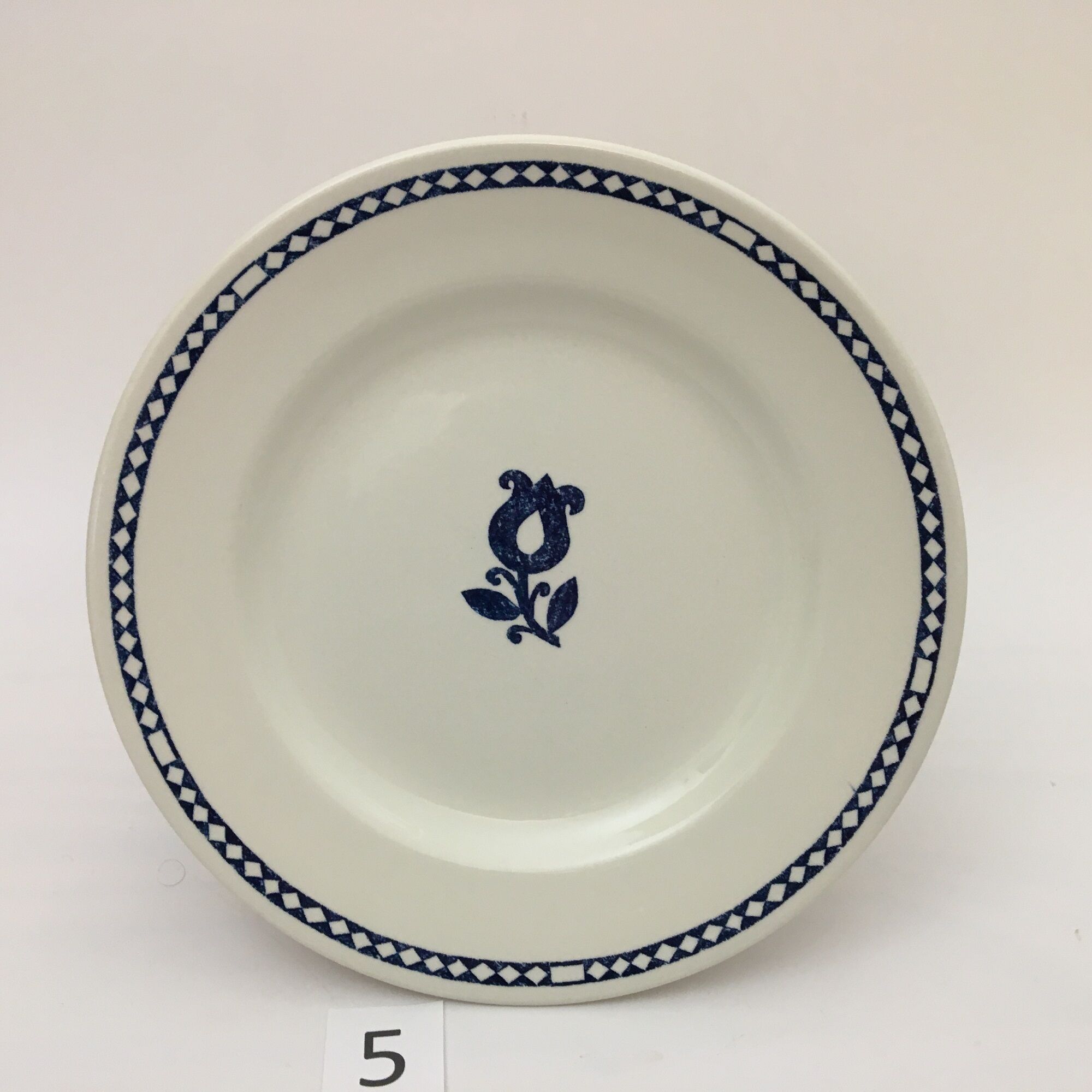 Set of 6 dessert plates stamped "Churchill-England"