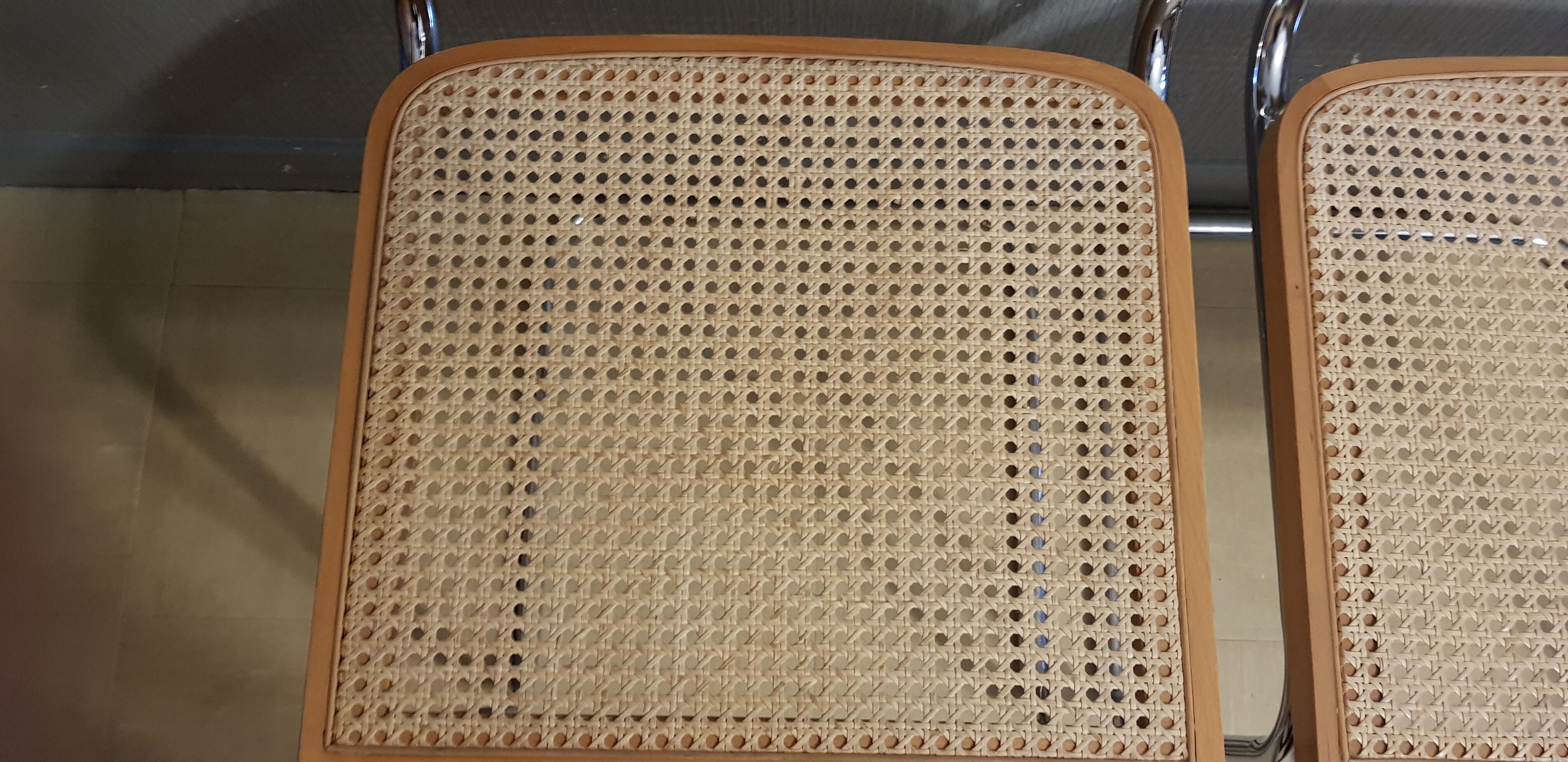 Pair of chairs Marcel Breuer B32 model cesca