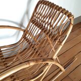 Child rocking chair in rattan