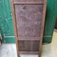 Showcase 1 door with 3 sides walnut windows louis xv style