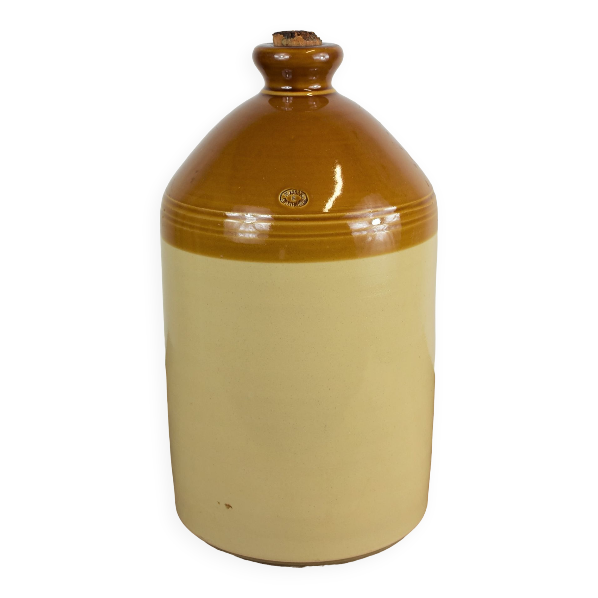 Bouteille céramique alcool.