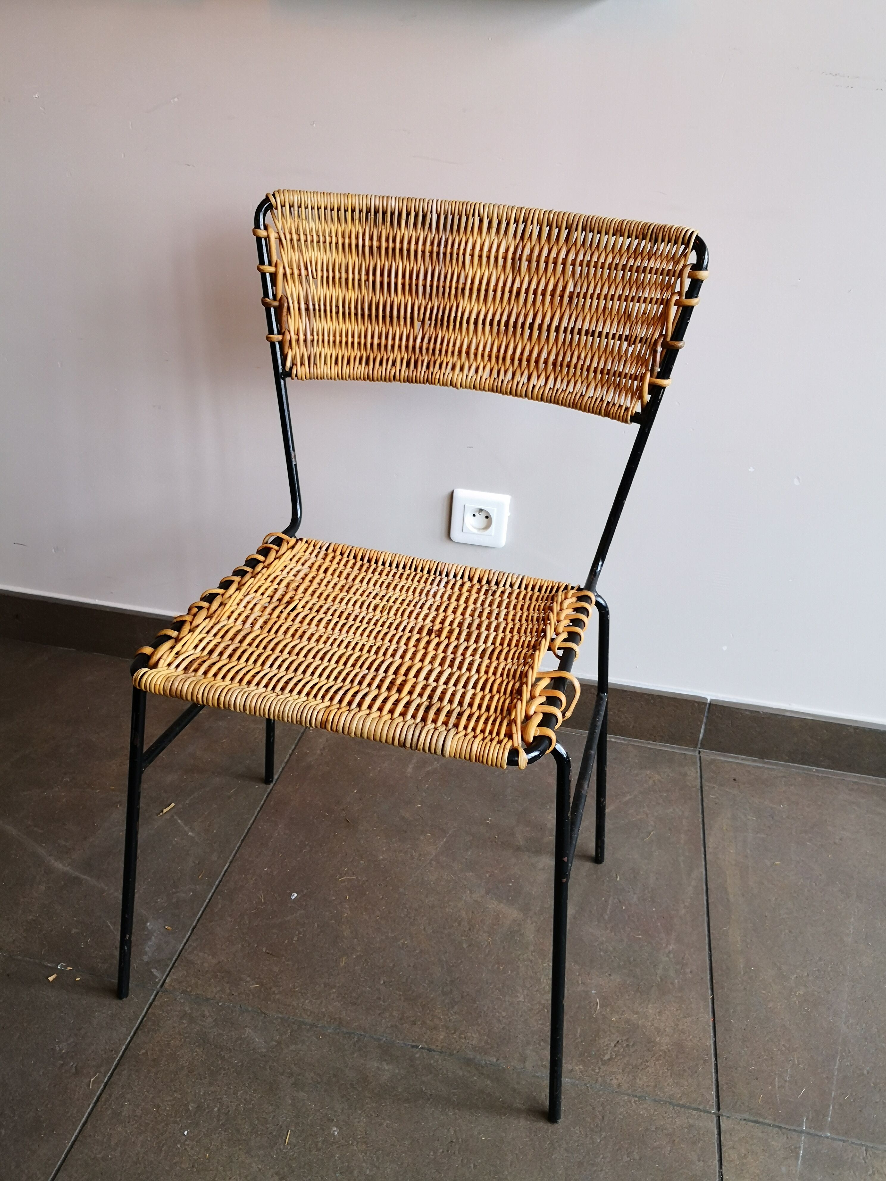 Rattan chair, Germany, 70s