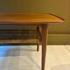 Teak and cane coffee table, 1970s.