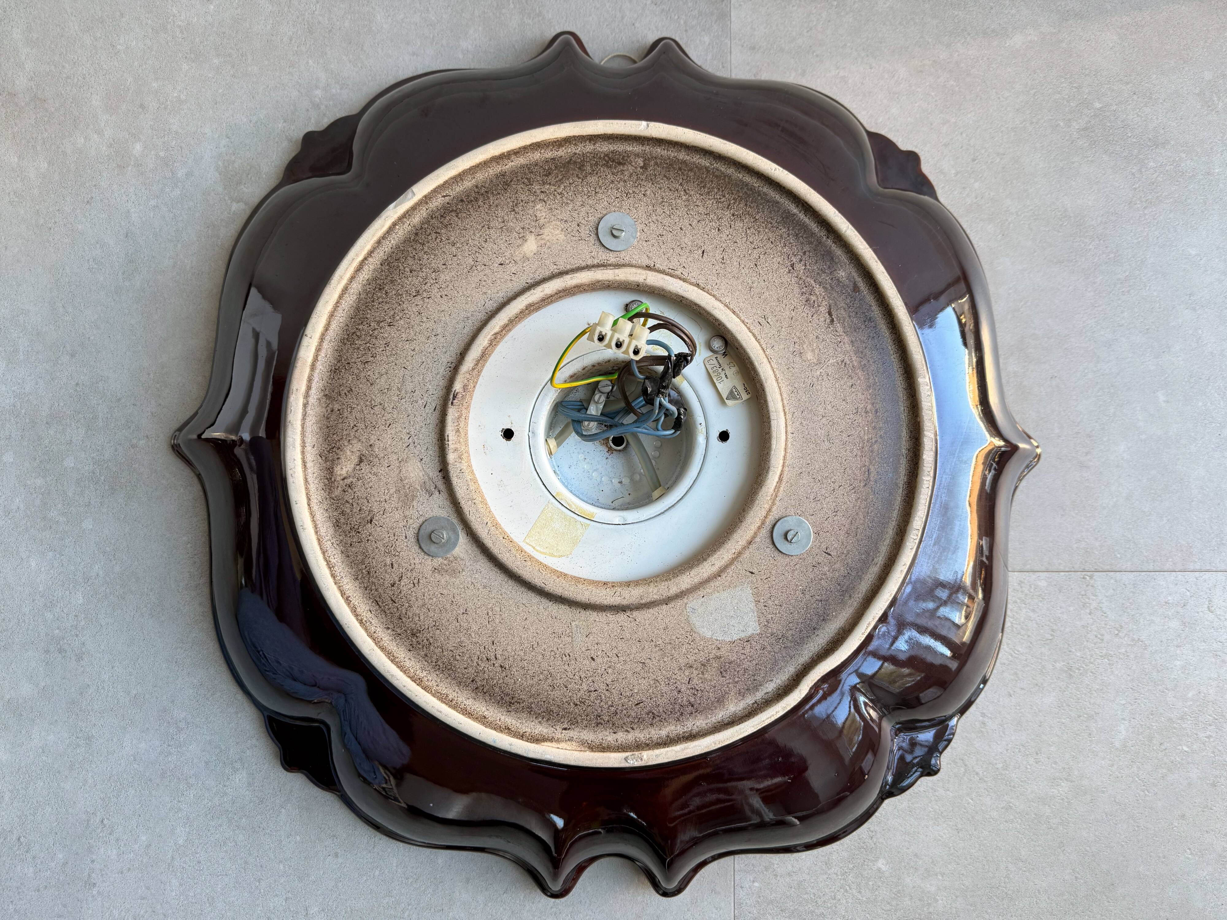 XL Vintage ceramic backlit mirror