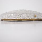 Large round Kaiser glass ceiling lamp