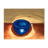 Gouache sur papier Tasse bleue