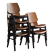 Stackable dining chairs, 1970s