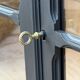 Armoire parisienne noire vitrée rénovée