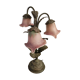 Lamp 3 tulips glass paste
