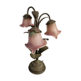 Lamp 3 tulips glass paste