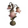 Lamp 3 tulips glass paste