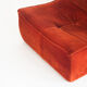 Vintage velvet lounge chair. Distributed by Cinna. France 1980s.