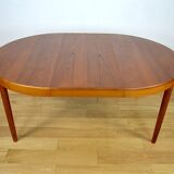 Danish 1960s Round/Oval Teak Table by Harry Ostergaard