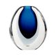 Signed Mid-Century Scandinavian Sommerso Glass Vase by Vicke Lindstrand for Kosta, Sweden, 1960s