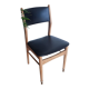 Scandinavian teak chair, brass legs, 50s
