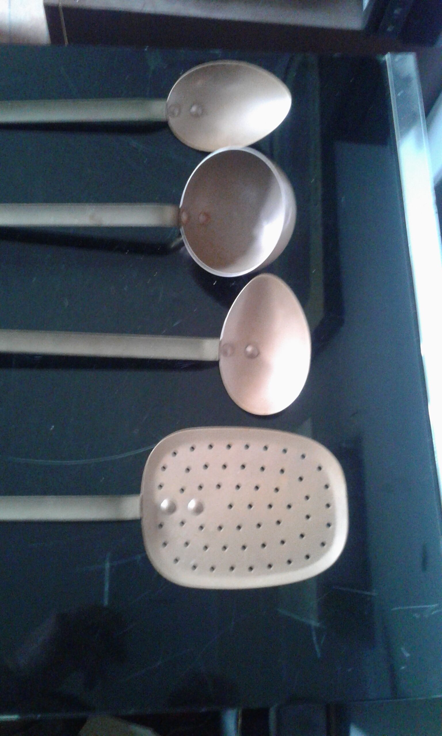 Set of 4 vintage copper cookware