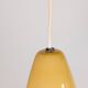 Pair of opaline pendant lights