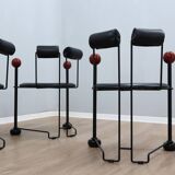 1980s authentic Memphis Era post modern chairs set of 4