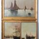 Collection de Quatre - Tableaux Marines 19ème Siècle - Artistes Divers