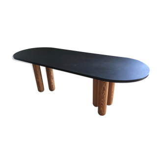 Dining table tray slate