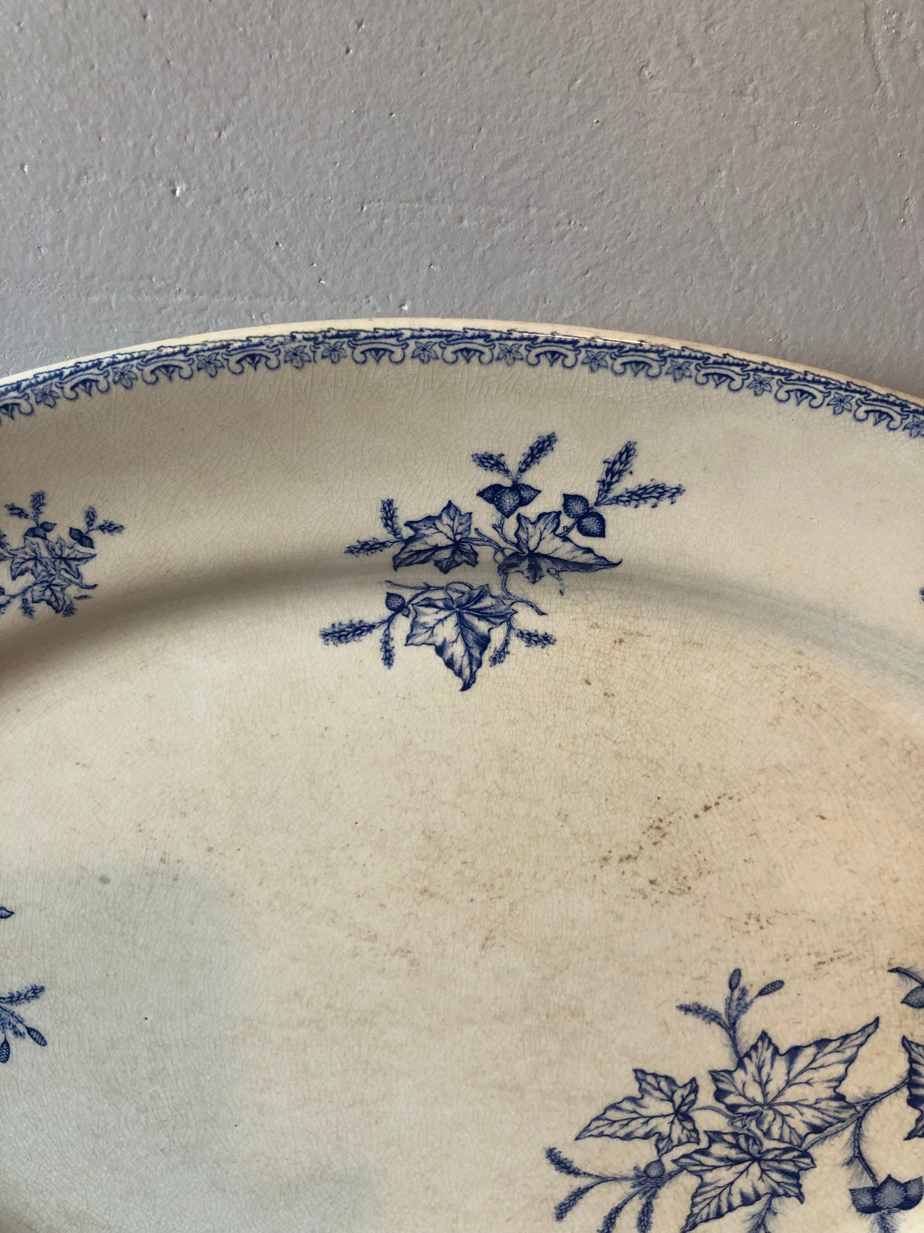 Earthenware dish iron earth choisy le roi