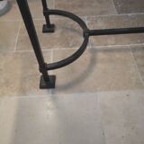 Designer table with glass top