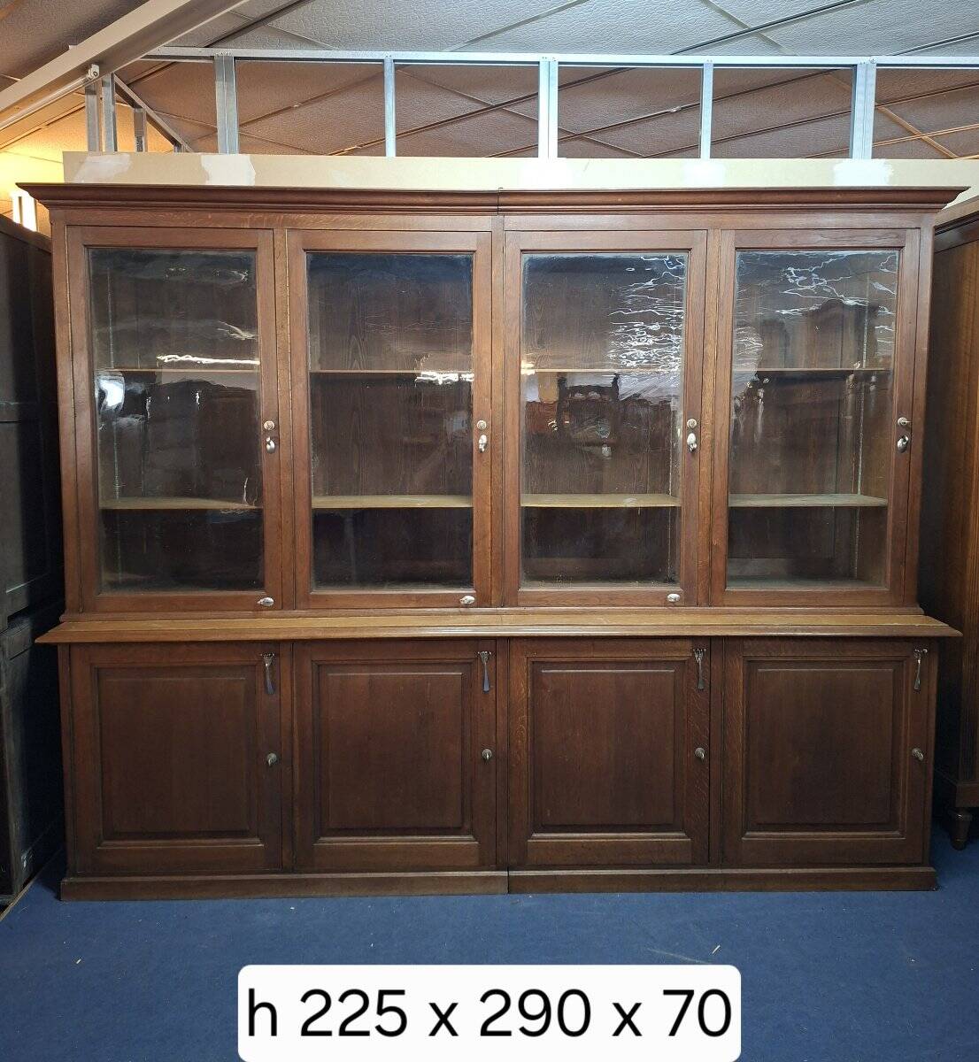 Very large oak shop library – late 19th century, Napoleon III