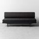 Canapé vintage 3 places dormeuse 1950s moderne antique
