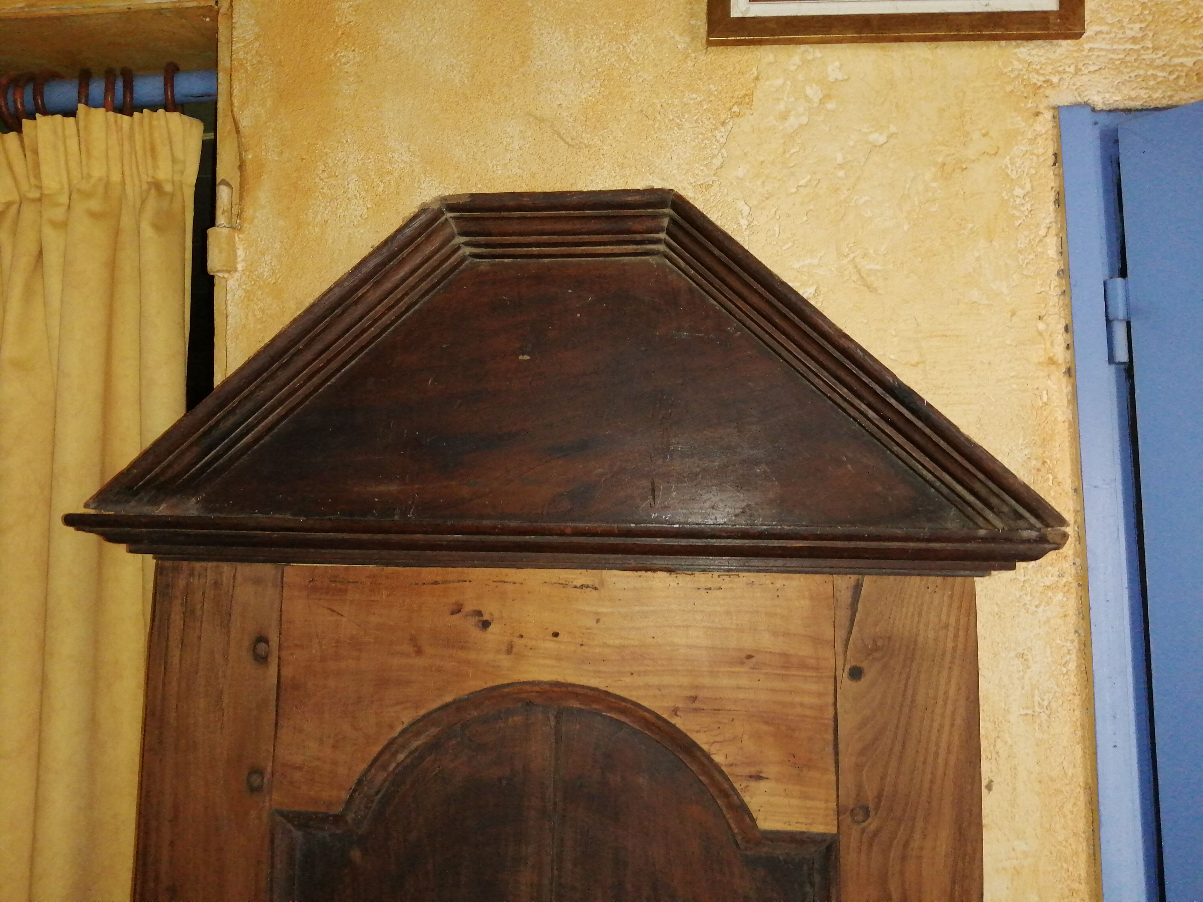 French Oratory prayer storage cabinet in walnut