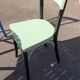 Salon de jardin multicolore
