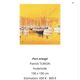 Patrick TURION Large Oil Port of Saint TROPEZ 80x80cm Exhibitions