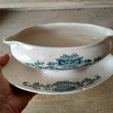 Old saucière terre de fer - earthenware Longchamp "Lutèce"