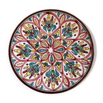 Large colorful dish.