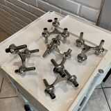Lot de 5 bougeoirs modulables variante nagel bmf vintage 1970