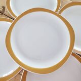 Set of 6 Sarreguemines porcelain plates