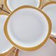 Set of 6 porcelain plates Sarreguemines