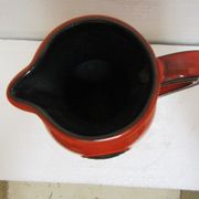 Orange and black pitcher Verceram