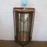 Walnut art deco showcase