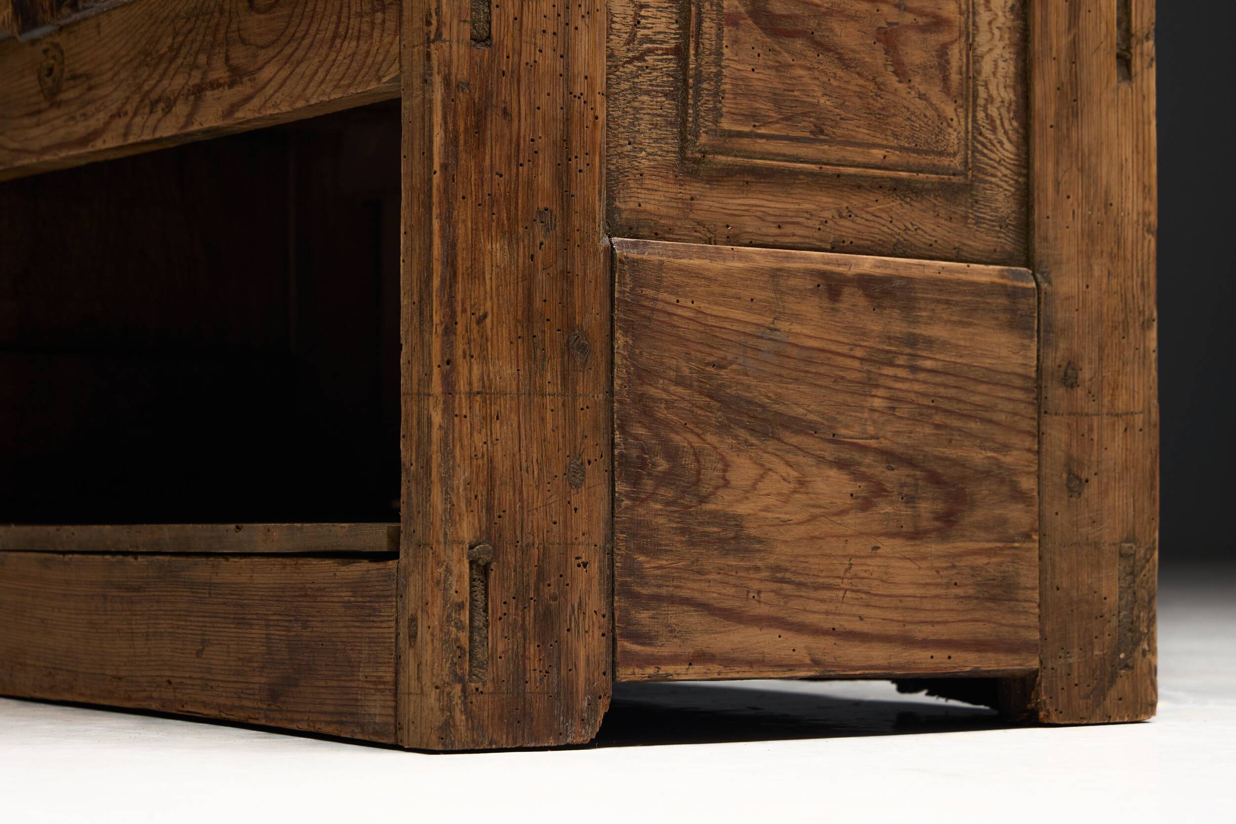 Rural Art Populaire Pantry Cabinet, Spain, 19th Century