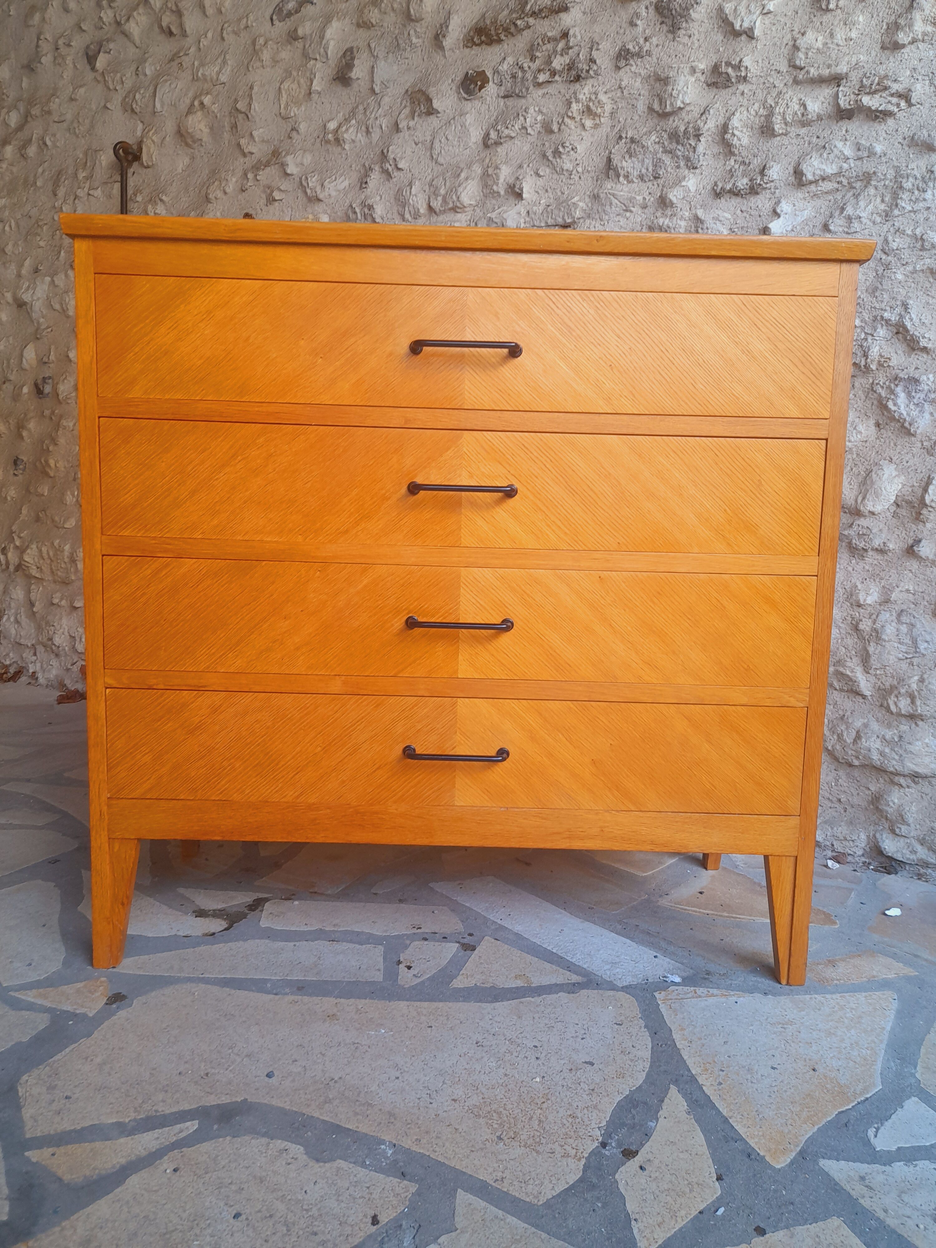 Scandinavian chest of drawers feet compass