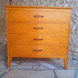 Scandinavian chest of drawers feet compass