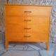 Commode scandinave pieds compas