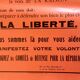 Original poster May 68 "Alert!" by "the defense committees for the republic France 1968