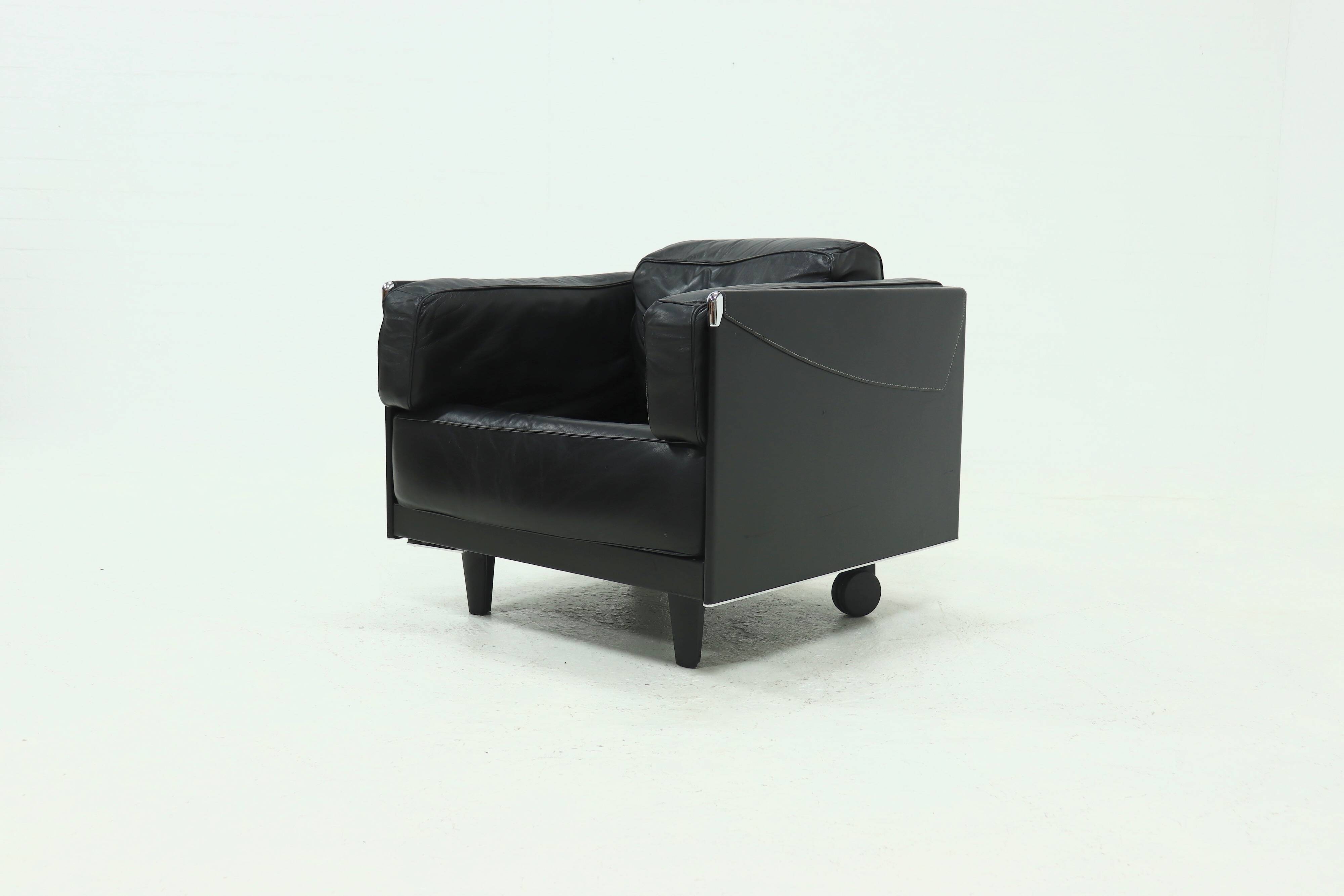 Lounge Chair Model Twice by Pierluigi Cerri for Poltrona Frau 1990s