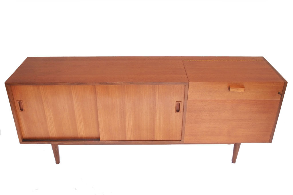 Enfilade scandinave, ouverture sur le plateau, vintage 50 60